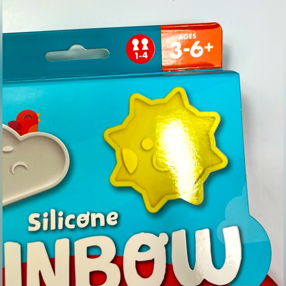 NWT Chuckle & Roar Silicone Rainbow Stacker and Game - Picture 5 of 7